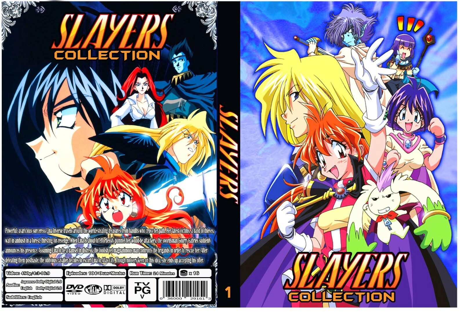 Slayers Complete Anime Series Season 1-5 + Ovas + Movies Dual Audio Eng/Jpn