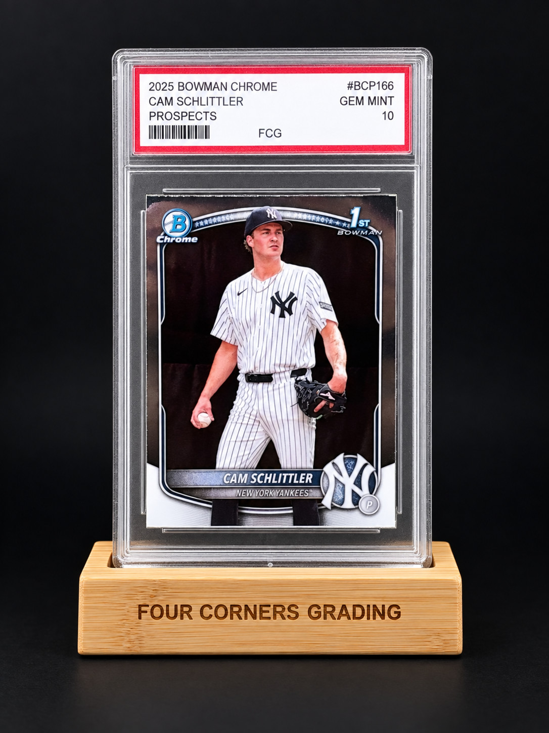 2025 Bowman Chrome Cam Schlittler 1st Bowman Rookie Card BCP-166 Gem Mint 10 RC 2025 Bowman Chrome Cam Schlittler 1st Bowman Rookie Card BCP-166 Gem Mint 10 RC