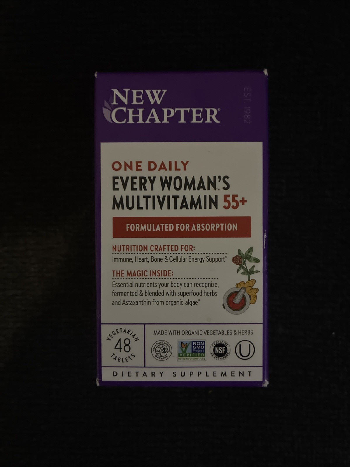 New Chapter Every Woman’s One Daily 55+ Multivitamin Tablets 48 Count- Exp 11/26