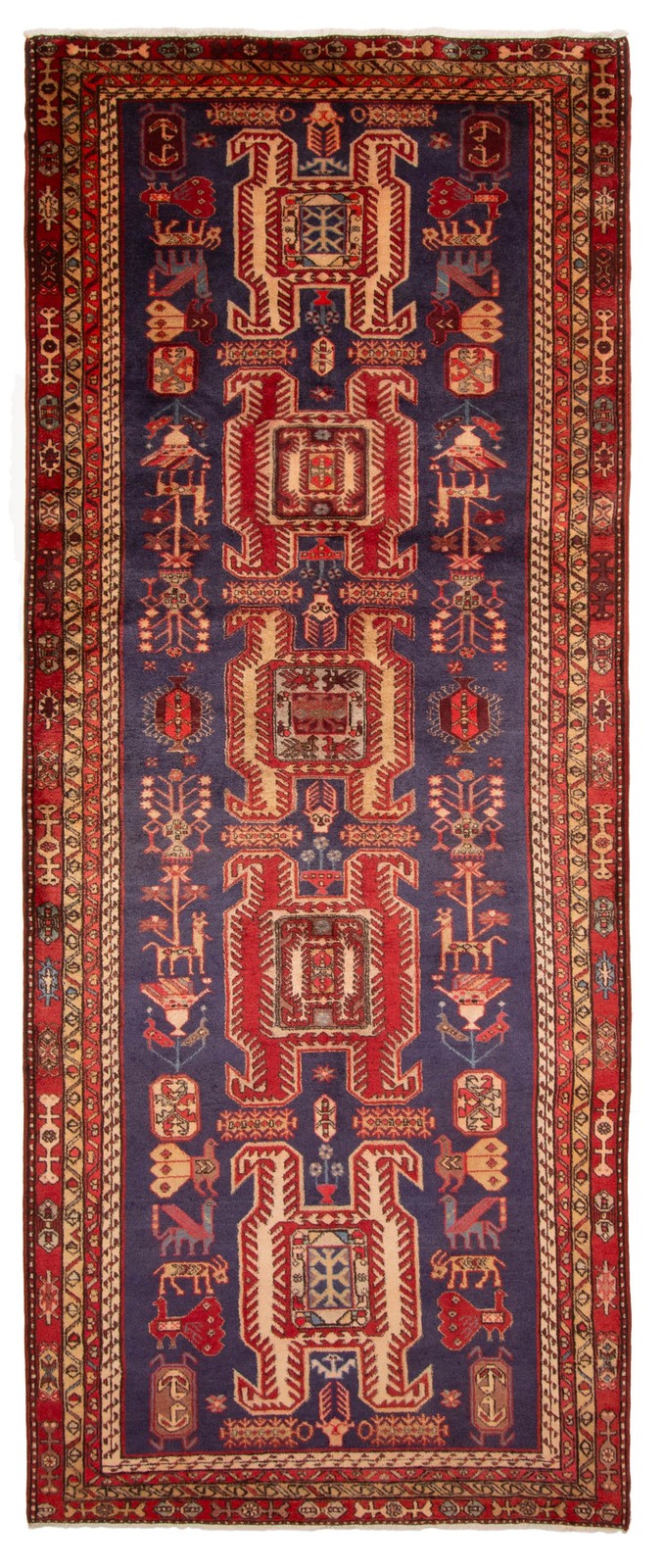 Traditional Vintage Hand-Knotted Area Rug 4'5