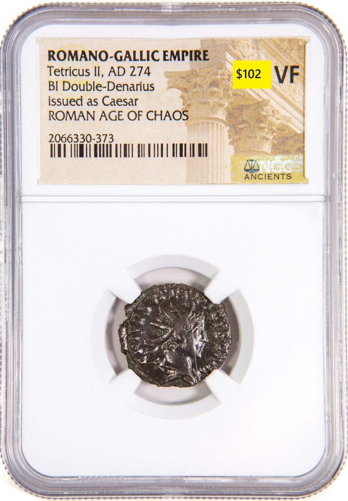 NGC (VF) BI Double Denarius of Tetricus II ROMANO-GALLIC EMPIRE NGC Antoninianus NGC (VF) BI Double Denarius of Tetricus II ROMANO-GALLIC EMPIRE NGC Antoninianus