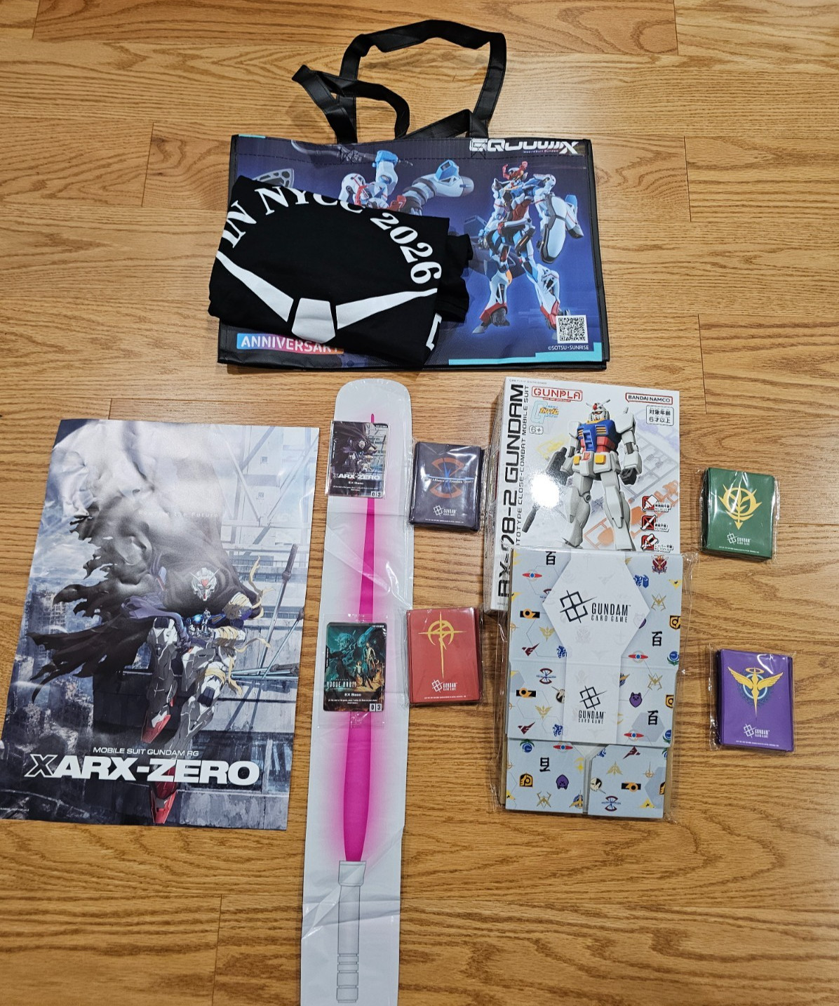 NYCC2026 Gundam TCG Box Resource Card Set EVX07 Eng + Matte Sleeves EX02 & Promo NYCC2026 Gundam TCG Box Resource Card Set EVX07 Eng + Matte Sleeves EX02 & Promo