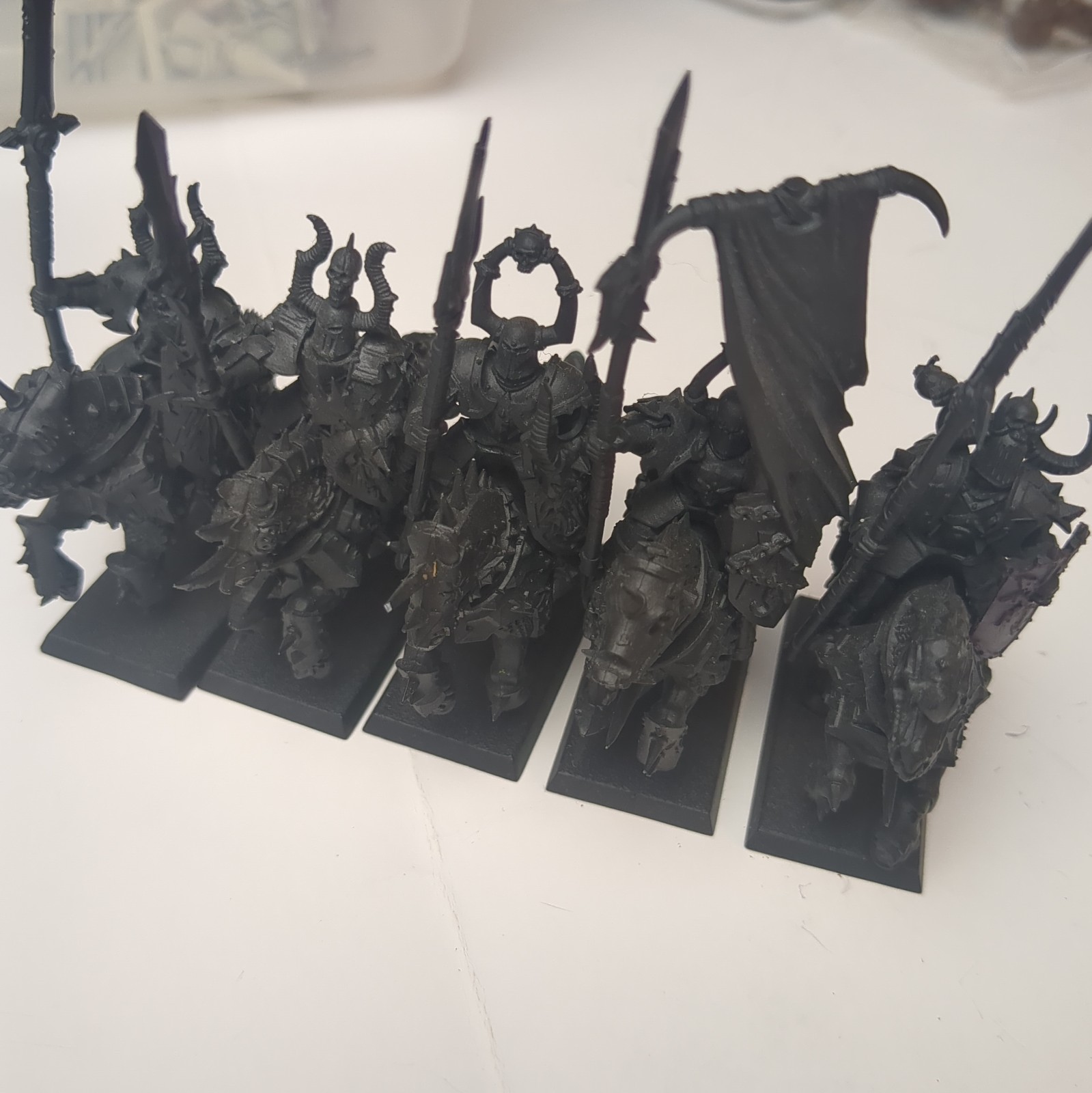 Warhammer Old World Chaos Knights X5 Slaves To Darkness Plastic Warhammer Old World Chaos Knights X5 Slaves To Darkness Plastic