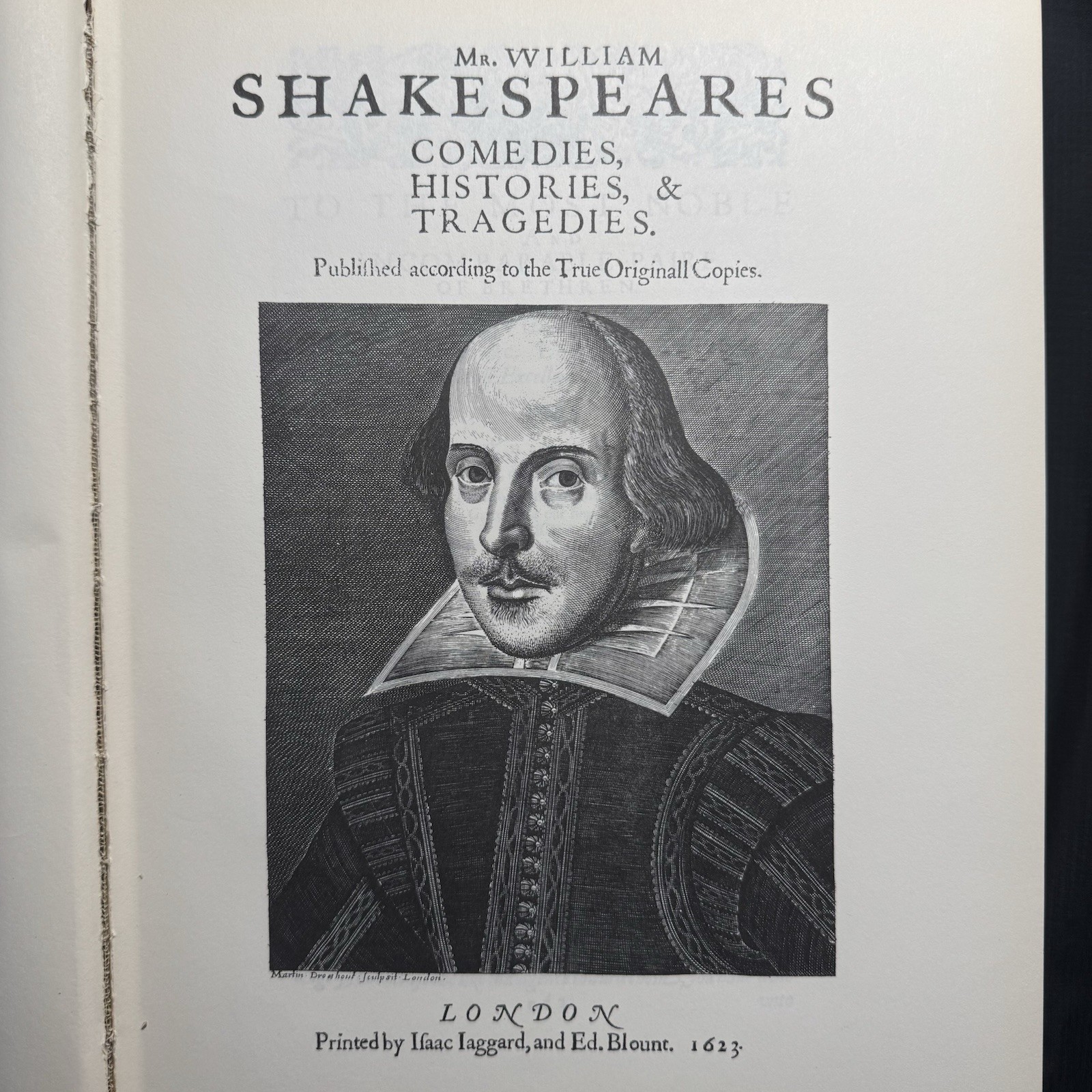 Shakespeare | First Folio Facsimile | 1955 Yale University Press Kokeritz