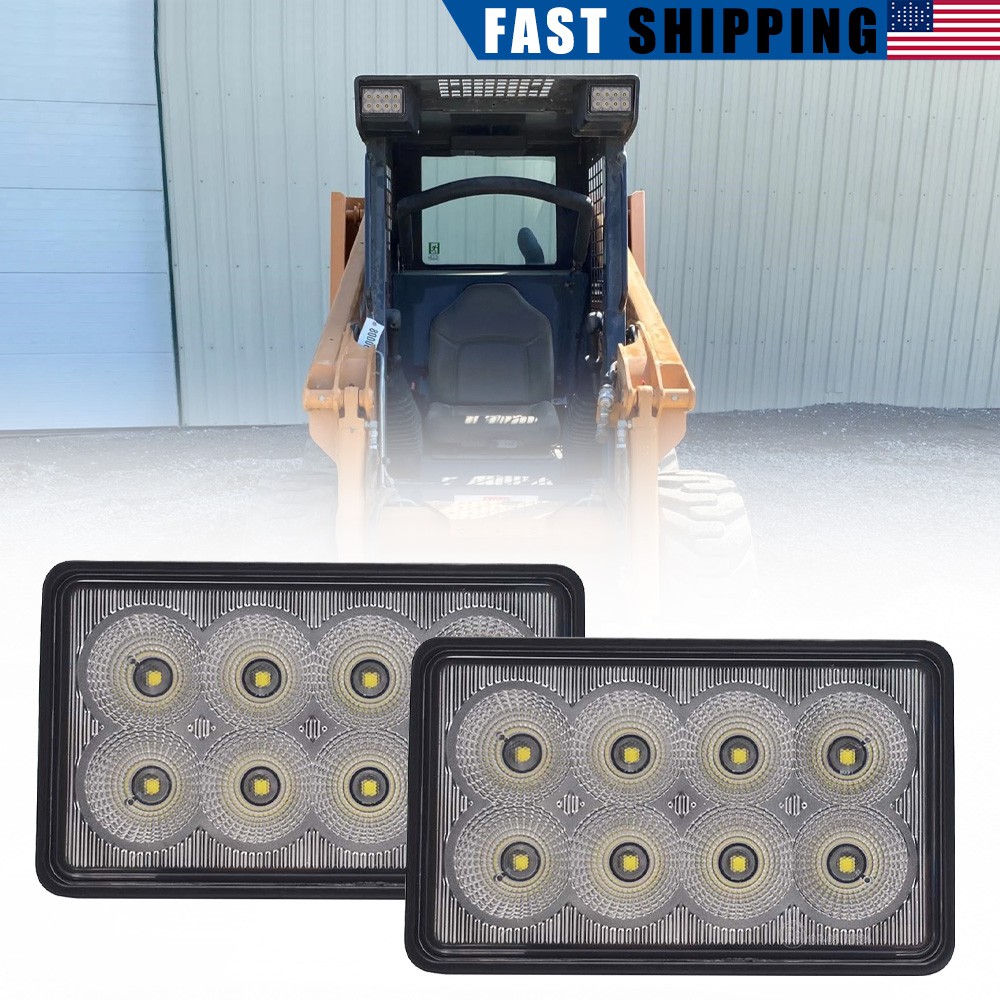 2PCS LED Headlight 222004A2 for Case 40XT 60XT 70XT 410 420 430 440CT 445 450CT 2PCS LED Headlight 222004A2 for Case 40XT 60XT 70XT 410 420 430 440CT 445 450CT