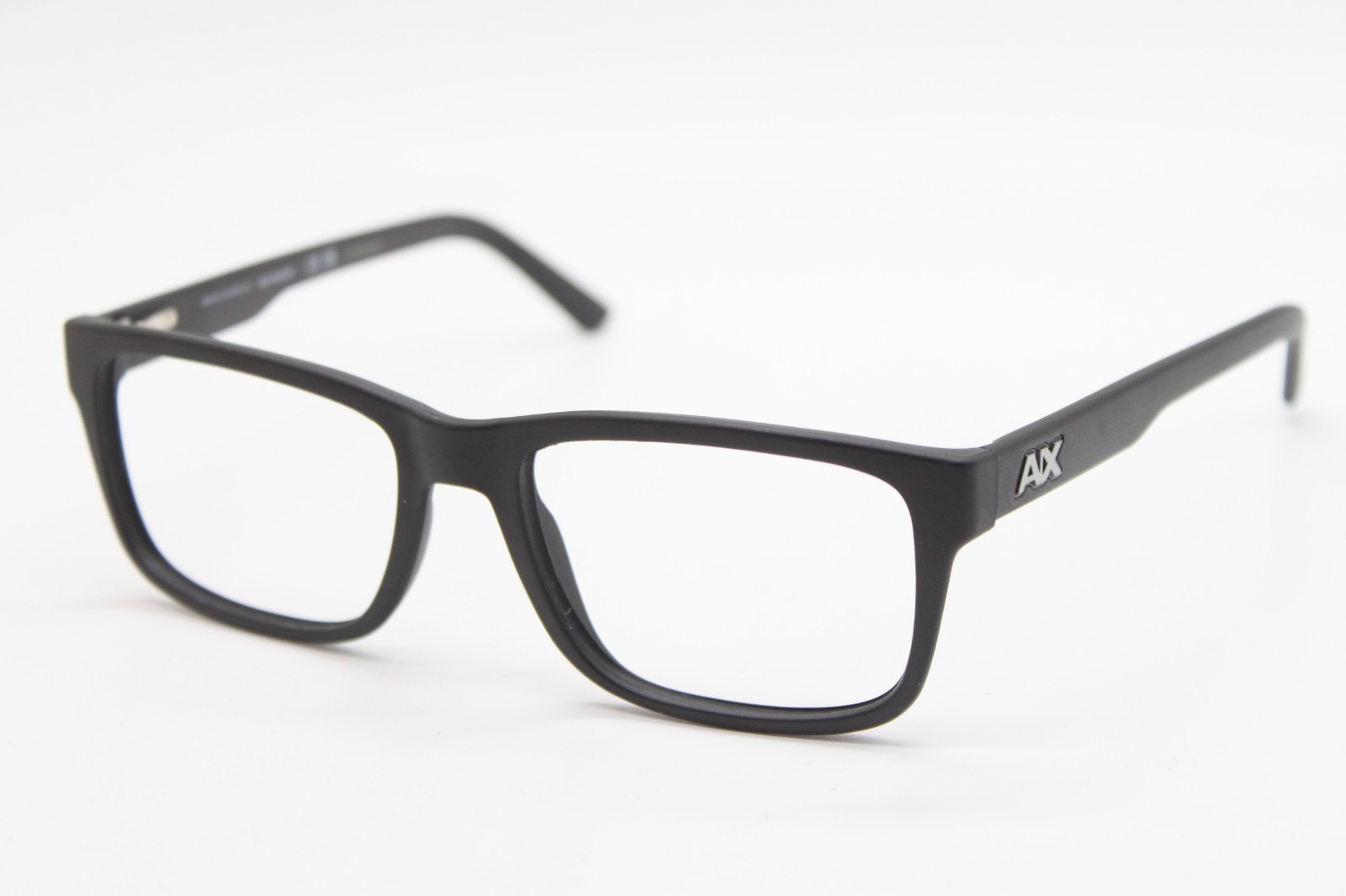 NEW ARMANI EXCHANGE AX3016 8078 MATTE BLACK SILVER AUTHENTIC EYEGLASSES 53-17