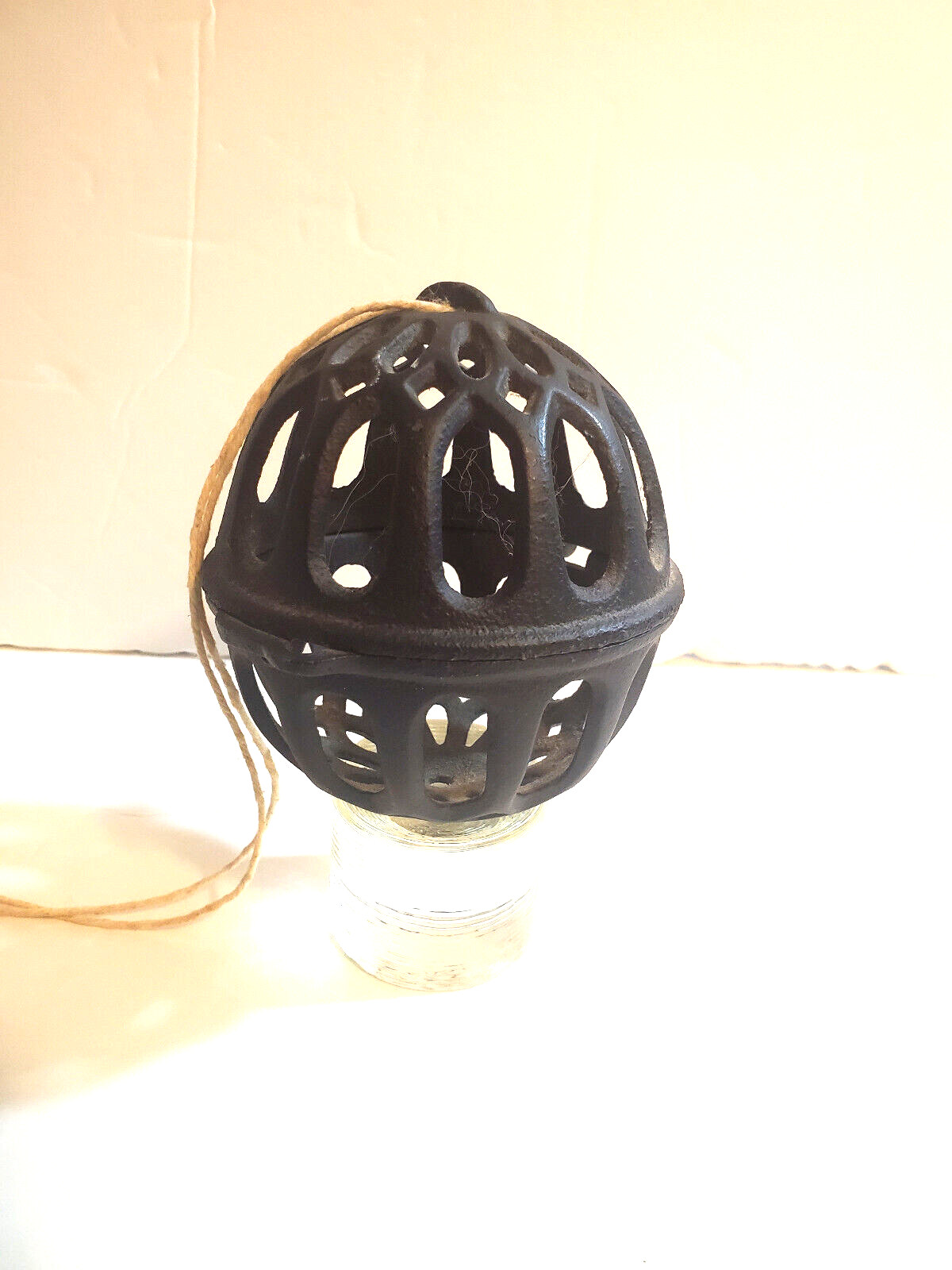 VINTAGE Cast Iron Country Store Counter String Ball Holder Lane Tool Twine VINTAGE Cast Iron Country Store Counter String Ball Holder Lane Tool Twine