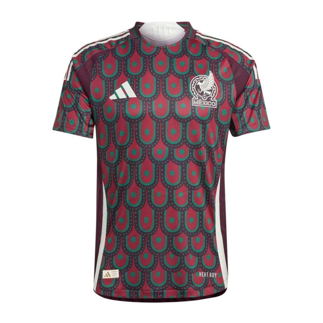 ADIDAS MEXICO 2024M ENS AUTHENTIC HOME JERSEY RED COLOR  HD6898 COPA AMERICA