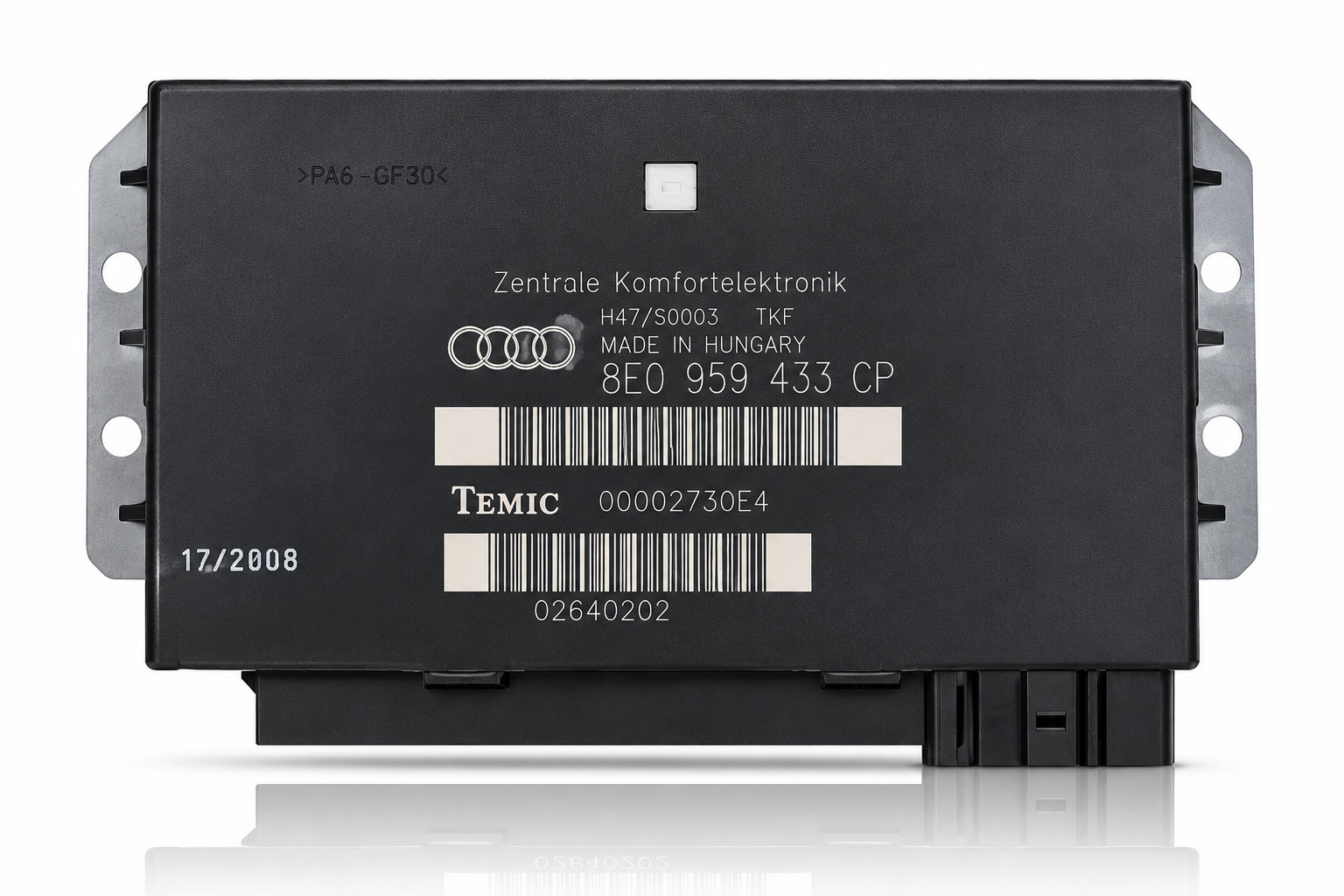 Audi A4 S4 RS4 2005-2008 Convenience Control Module 8E0959433CP OEM NEW