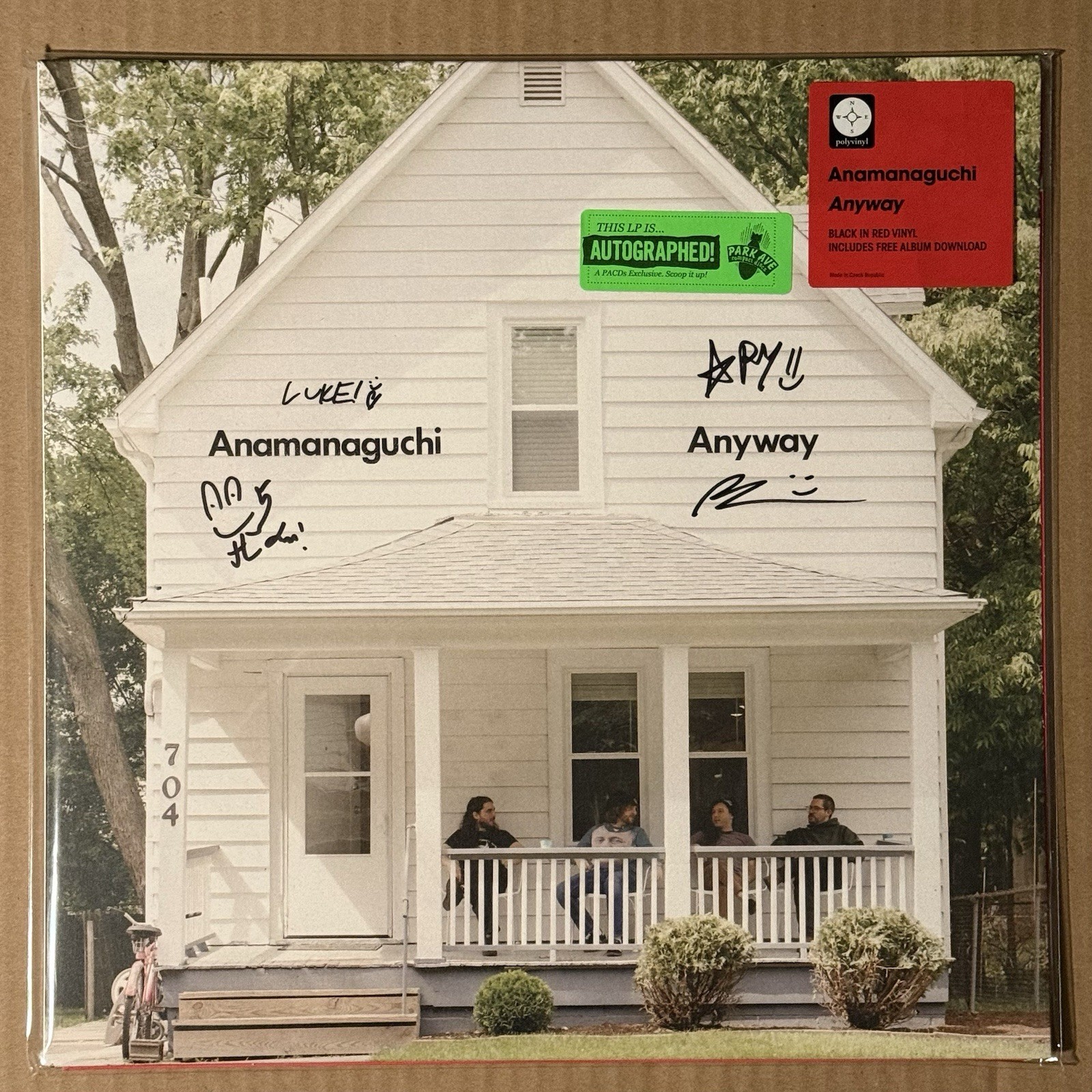 SIGNED Anamanaguchi - Anyway Black In Red Vinyl Record LP IN HAND ✅ SIGNED Anamanaguchi - Anyway Black In Red Vinyl Record LP IN HAND ✅