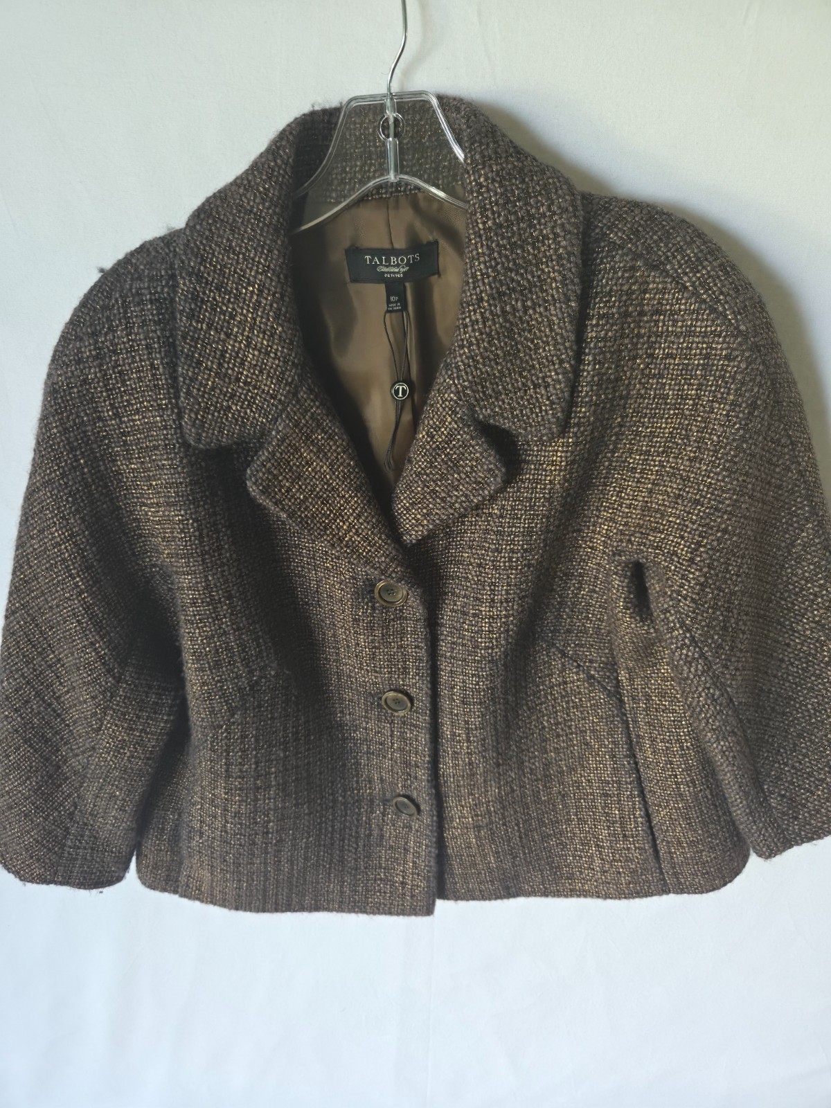 Talbots Petite Tweed Blazer/Jacket Talbots Petite Tweed Blazer/Jacket