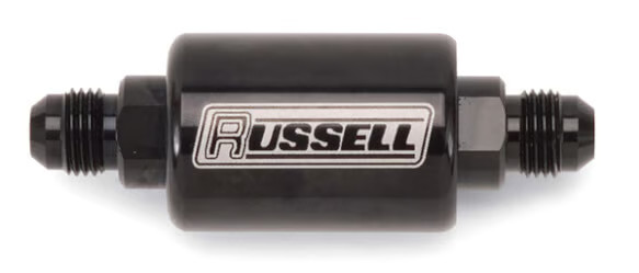 Russell 650603 -6 AN One Way Check Valve Black Aluminum