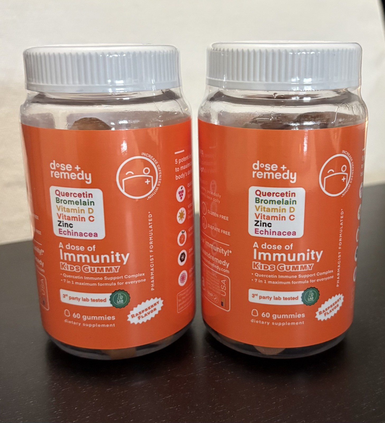 2 BOTTLES – DOSE+REMEDY A DOSE OF IMMUNITY KIDS GUMMY