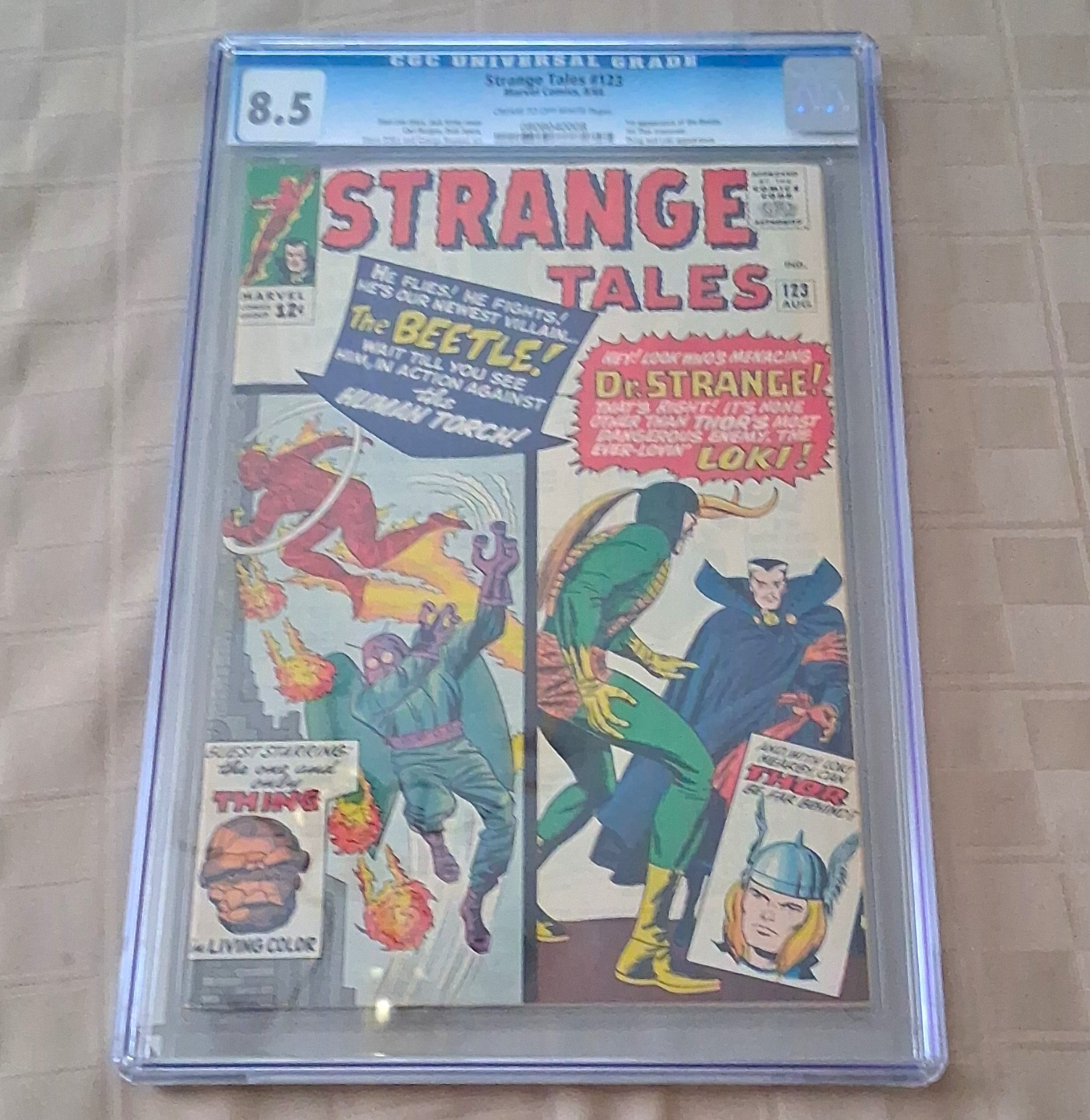 Marvel Strange Tales #123 1964 Silver Age 1st Appearance CGC 8.5 VF+ Marvel Strange Tales #123 1964 Silver Age 1st Appearance CGC 8.5 VF+