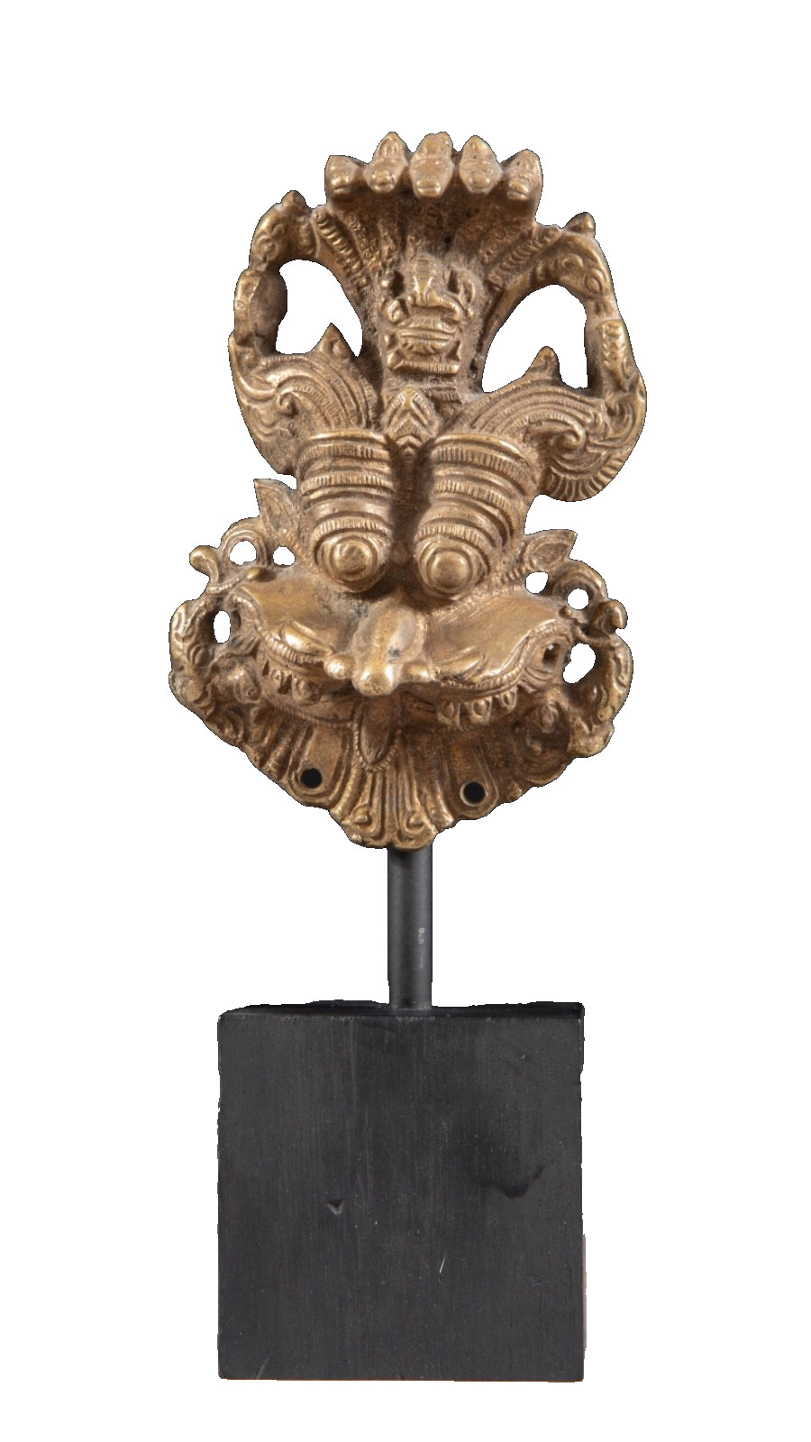 Yali Kirtimukha Brass Dragon Face Temple Guardian Metal Antique Indian India gyu