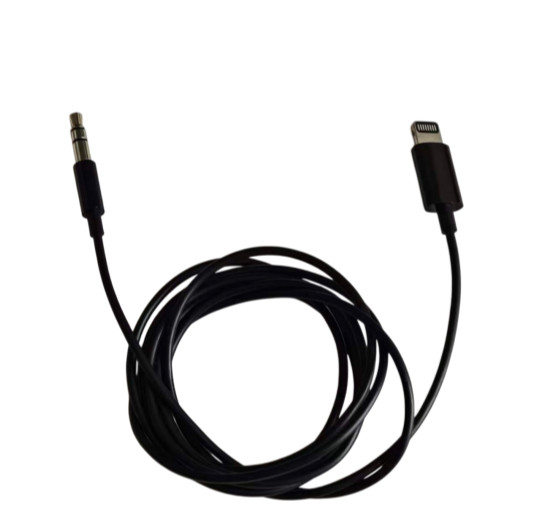 For Apple Lightning to 3.5mm Audio Cable 1.2M - White MR2C2ZM/A Black