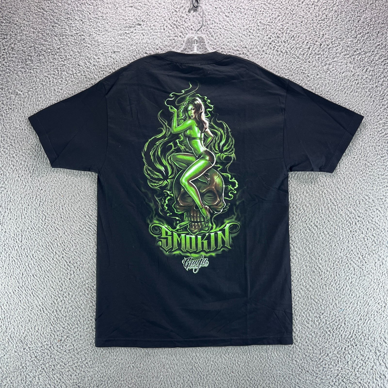 Vintage Marijuana Ganja Shirt L Retro Weed ODM Mary Jane HipHop 420 Streetwear