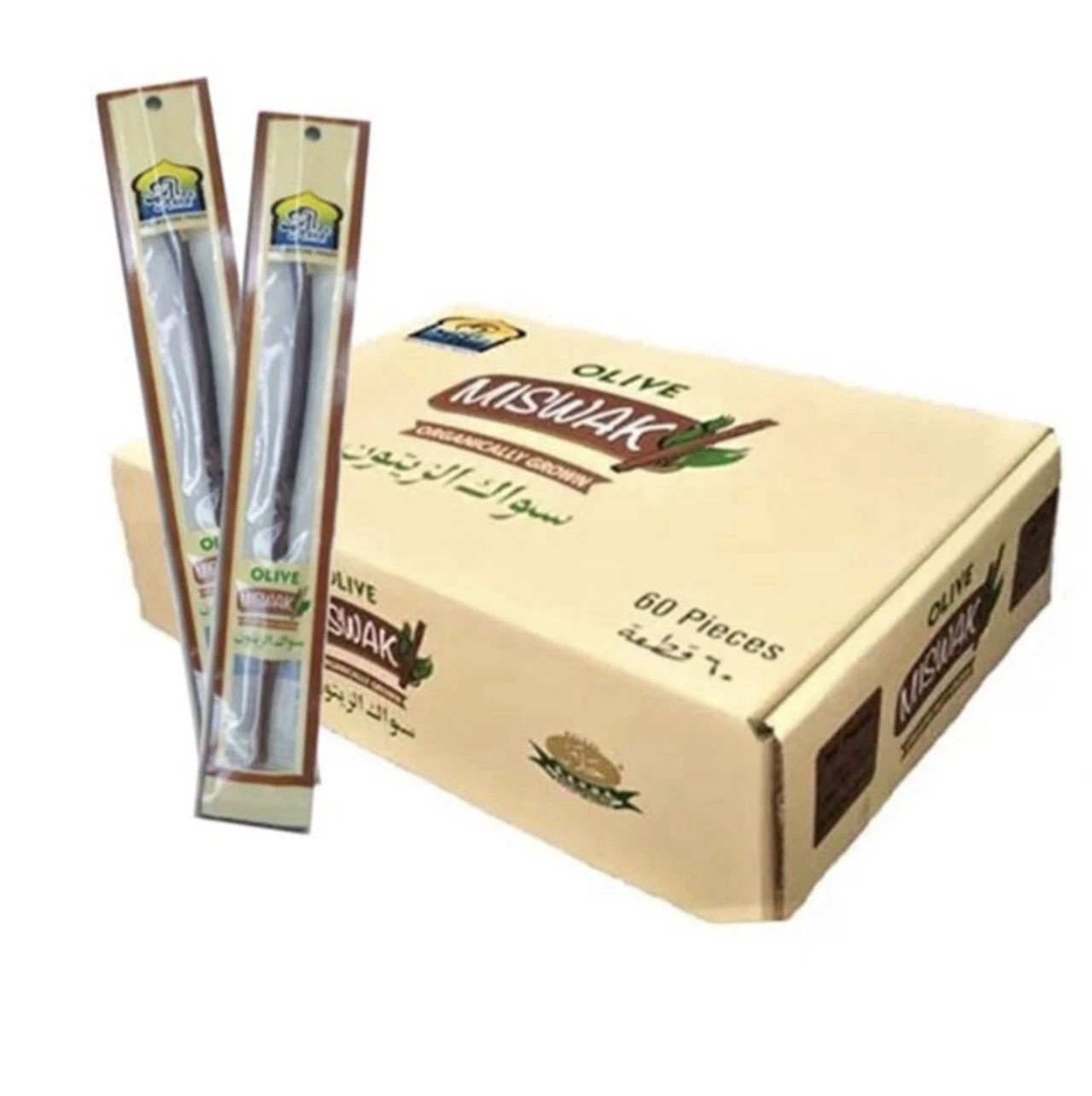 Al Khair Olive Miswak 60 Pieces In Box Shipping From USA Al Khair Olive Miswak 60 Pieces In Box Shipping From USA