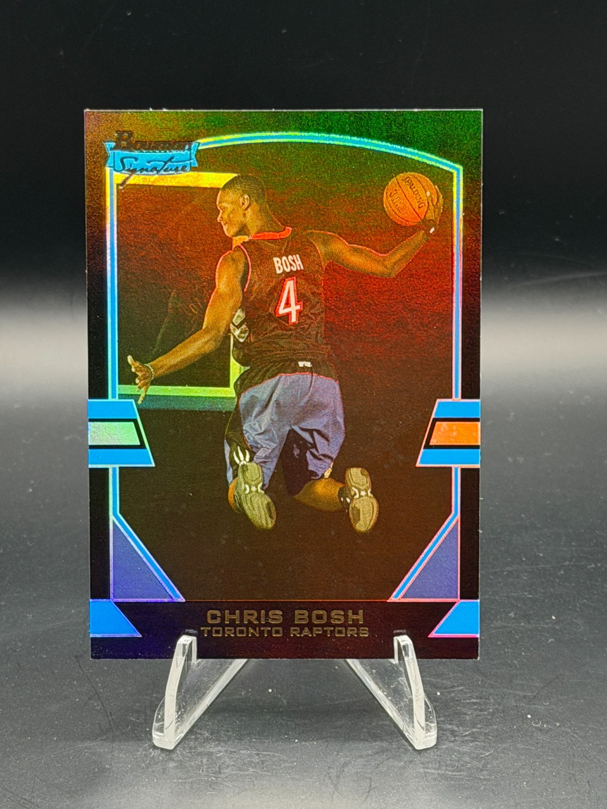 2003-04 Bowman Signature Chris Bosh #78 Rainbow Foil /125 ROOKIE