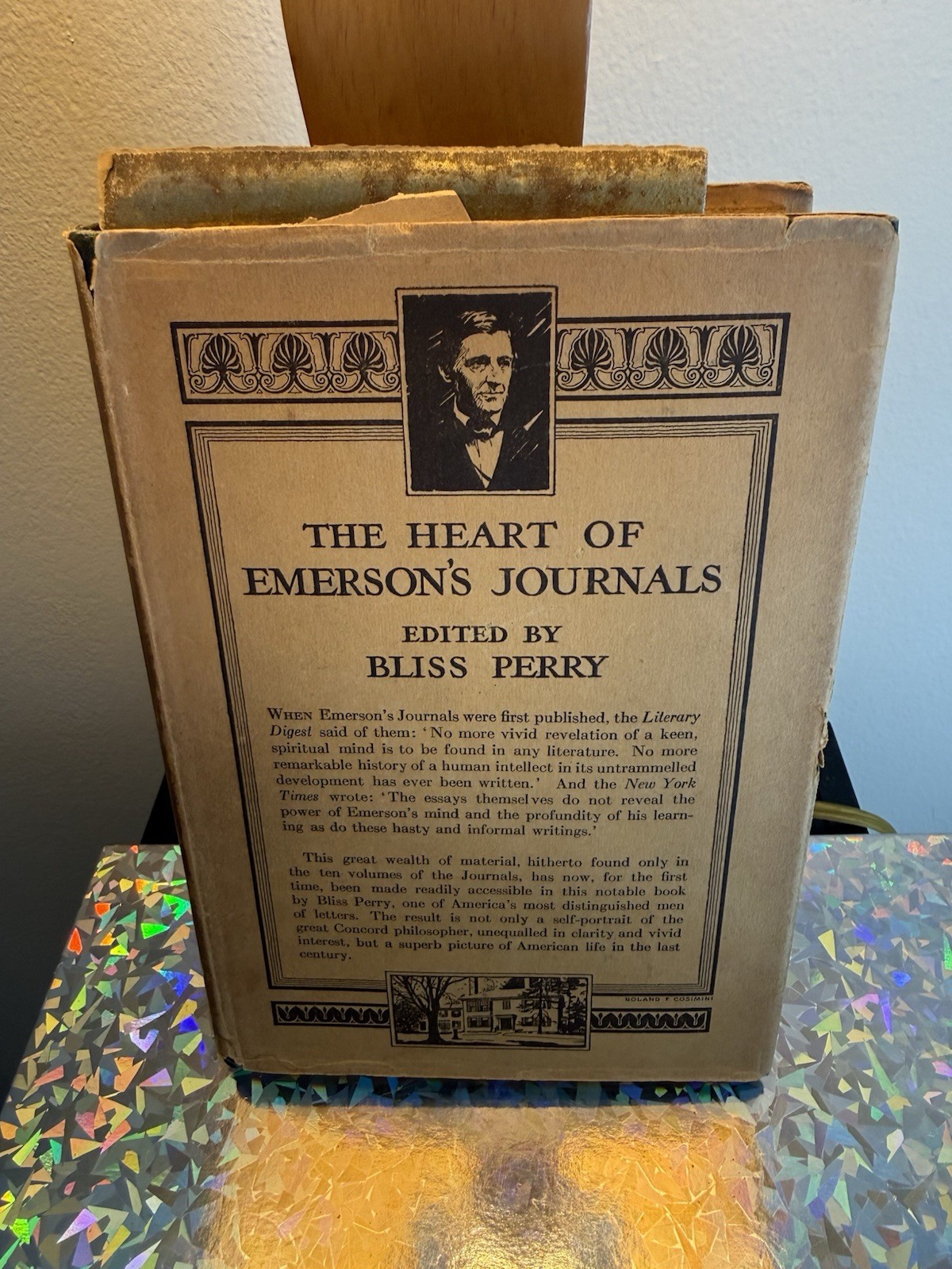 Bliss Perry The Heart of Emerson\'s Journals 1926 HB/DJ Scarce
