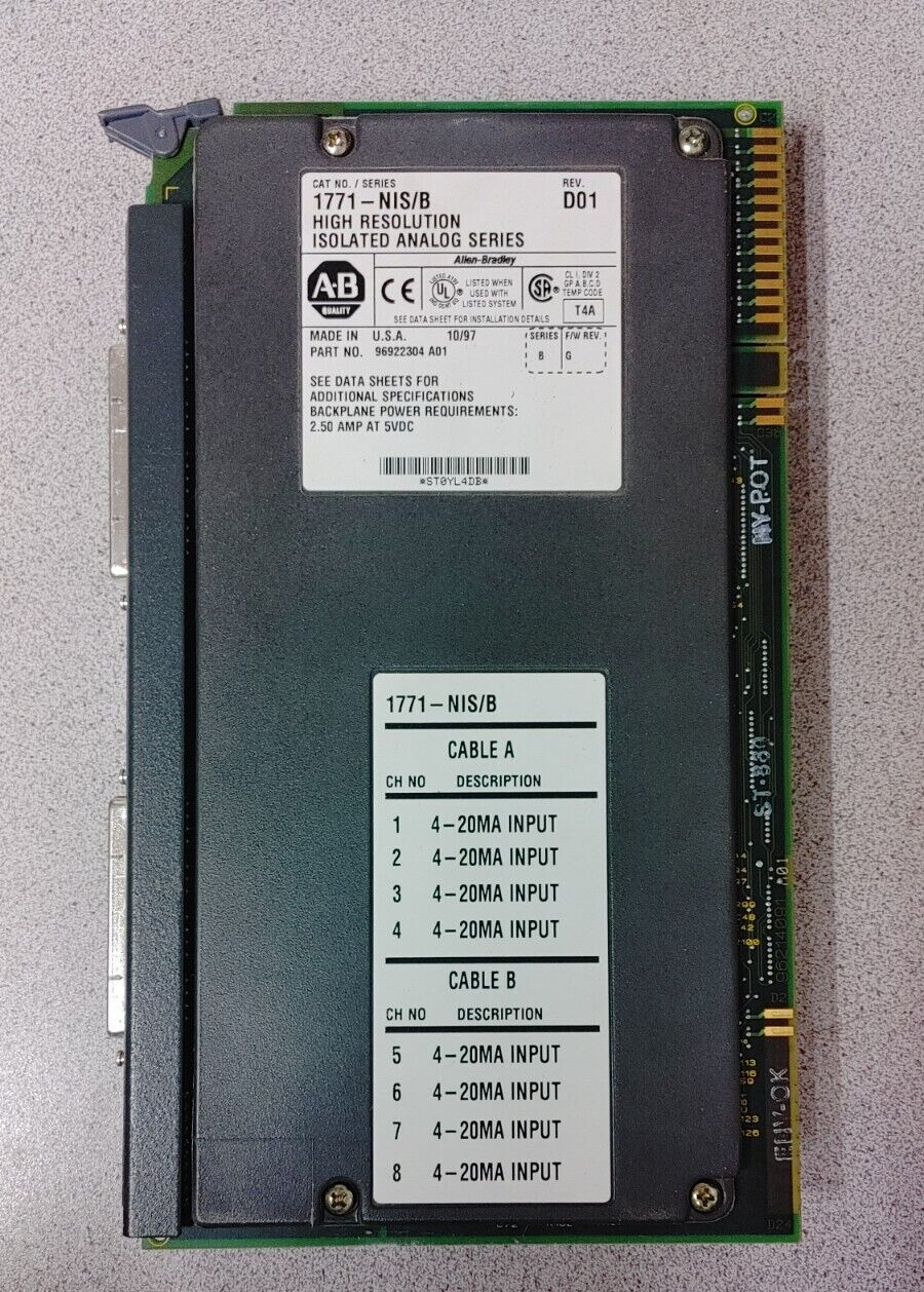 Brand New 1771-NIS/B HIGH RESOLUTION ISOLATED ANALOG SERIES 