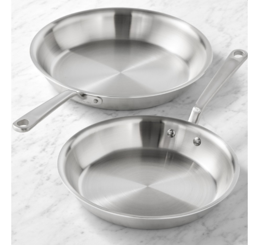 Made In Stainless-Steel Fry Pan, Set of 2 - Size: 10