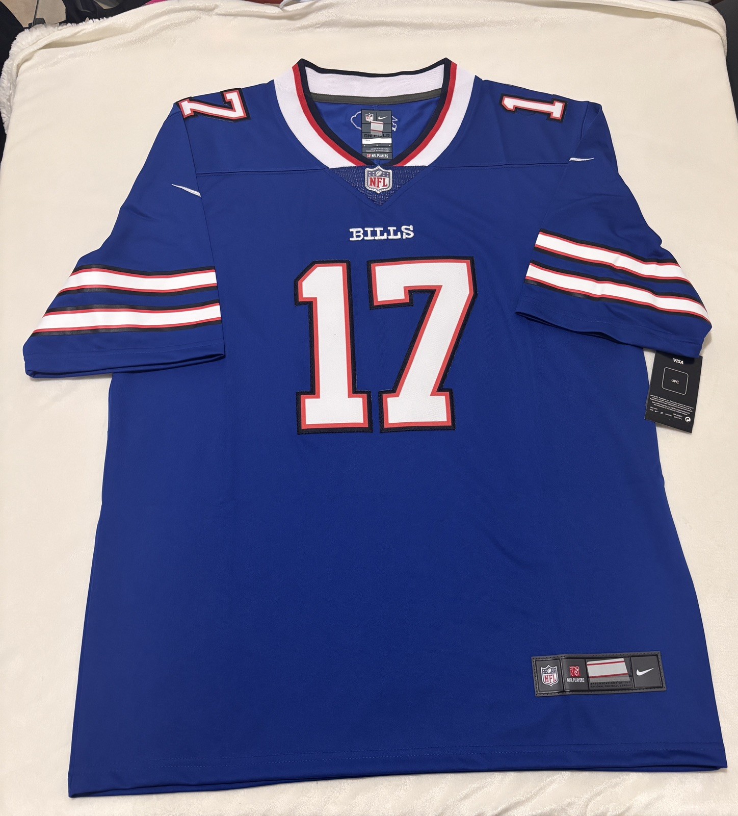 Men\'s Buffalo Bills Josh Allen #17 Blue Jersey Size Large New Men\'s Buffalo Bills Josh Allen #17 Blue Jersey Size Large New