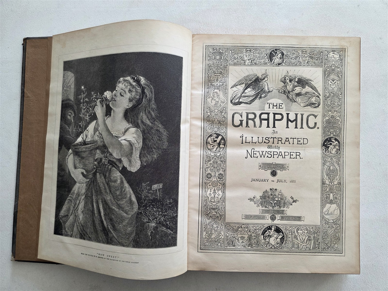 The Graphic News 1875 Jan-June Half Year Bound Weekly Newspapers