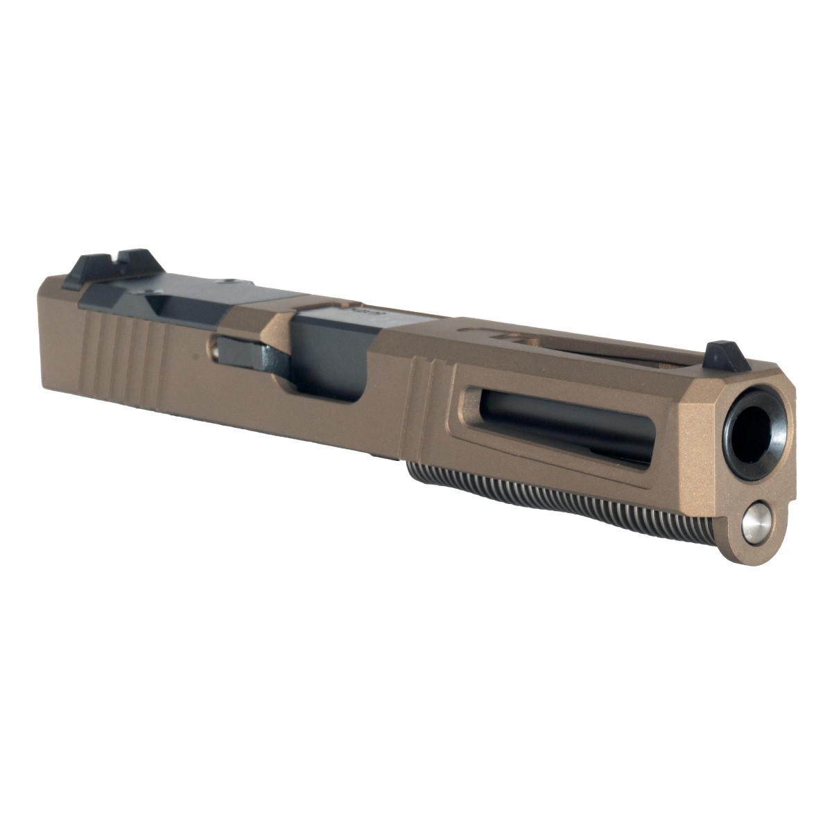 Complete Slide for Glock 17 Gen 3 - RMR Burnt Bronze Cerakote - Ported Barrel