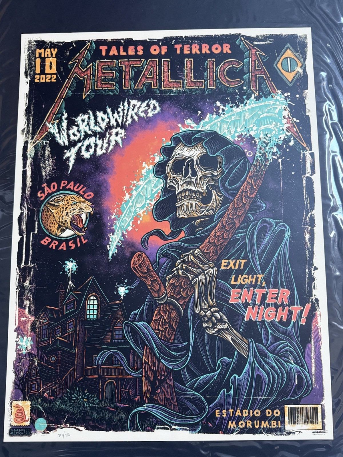 METALLICA POSTER SAO PAULO BRAZIL 2022 LUKE MARTIN 5/10/2022 WORLD WIRED TOUR METALLICA POSTER SAO PAULO BRAZIL 2022 LUKE MARTIN 5/10/2022 WORLD WIRED TOUR