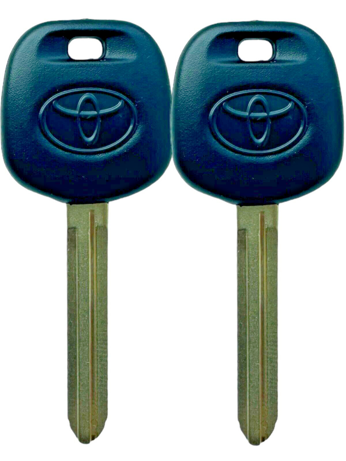 2 NEW TOYOTA UNCUT MASTER TRANSPONDER CHIPPED LOGO KEY BLANK REPLACEMENT KEY 4C