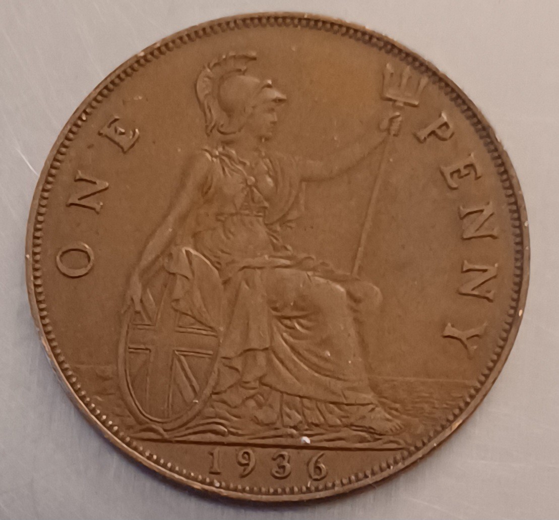 1936 British One Penny 1936 British One Penny