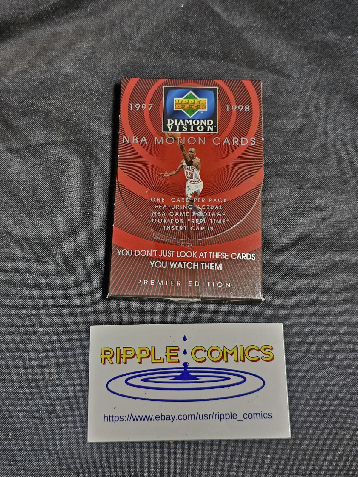 1997-98 Upper Deck NBA Basketball Diamond Vision Motion Card Pack Unopened 1997-98 Upper Deck NBA Basketball Diamond Vision Motion Card Pack Unopened