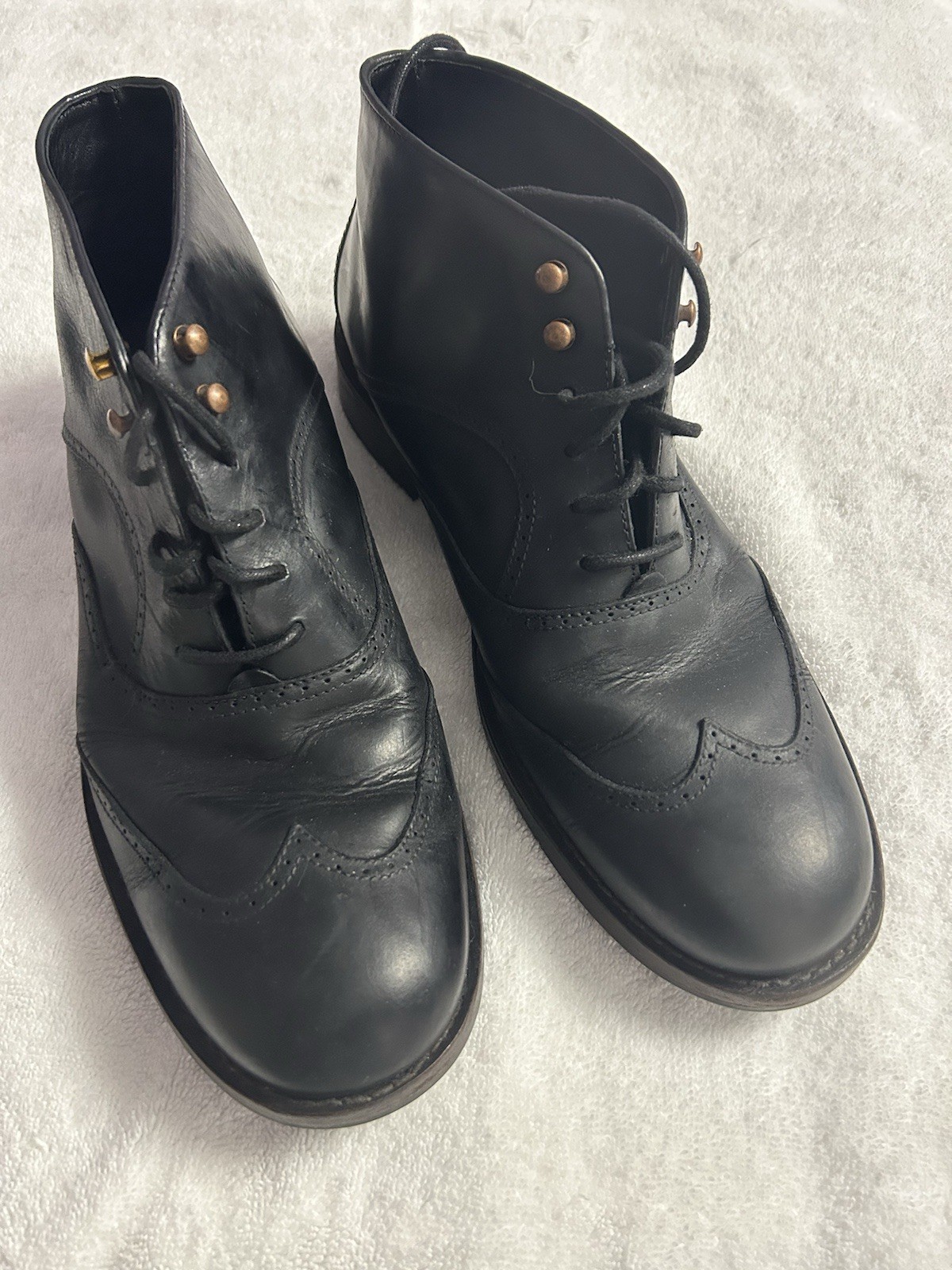 Wolverine Men\'s Black Leather Chukka Ankle Boots Lace-Up Round Toe US 10.5 M Wolverine Men\'s Black Leather Chukka Ankle Boots Lace-Up Round Toe US 10.5 M