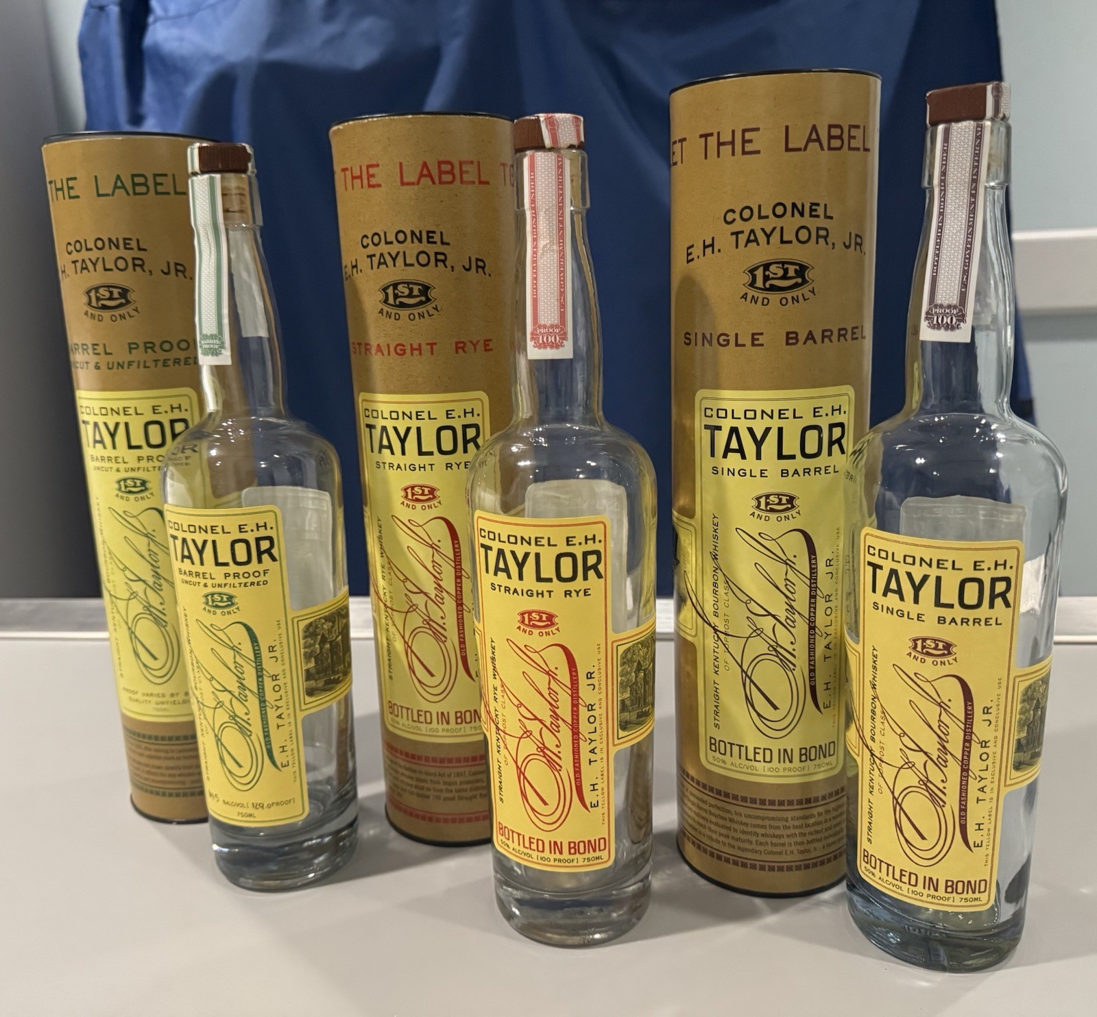 Lot Of 3 Colonel EH Taylor Straight Rye Single Barrel Proof Bourbon Batch 11 129 Lot Of 3 Colonel EH Taylor Straight Rye Single Barrel Proof Bourbon Batch 11 129