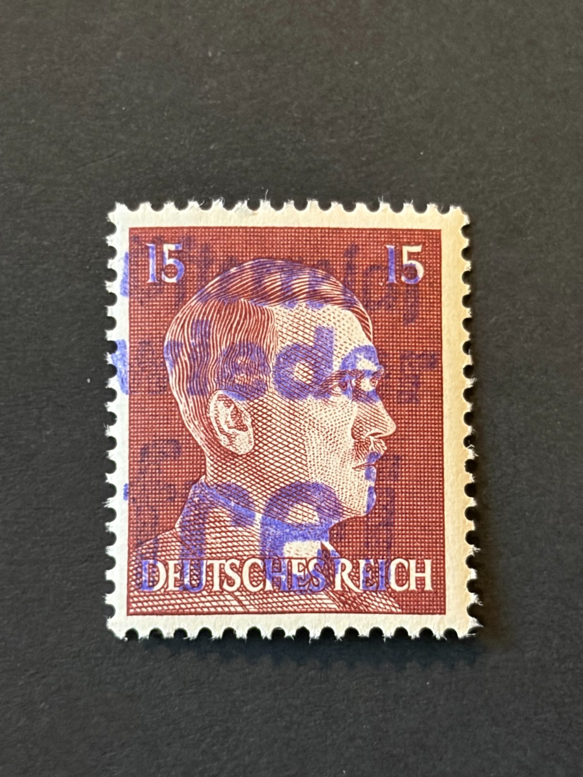 Germany 1945 Post WWII LOCAL blue ovpt (DORFSTETTEN) 15 Rpf. MNH /s2 #826 Signed Germany 1945 Post WWII LOCAL blue ovpt (DORFSTETTEN) 15 Rpf. MNH /s2 #826 Signed