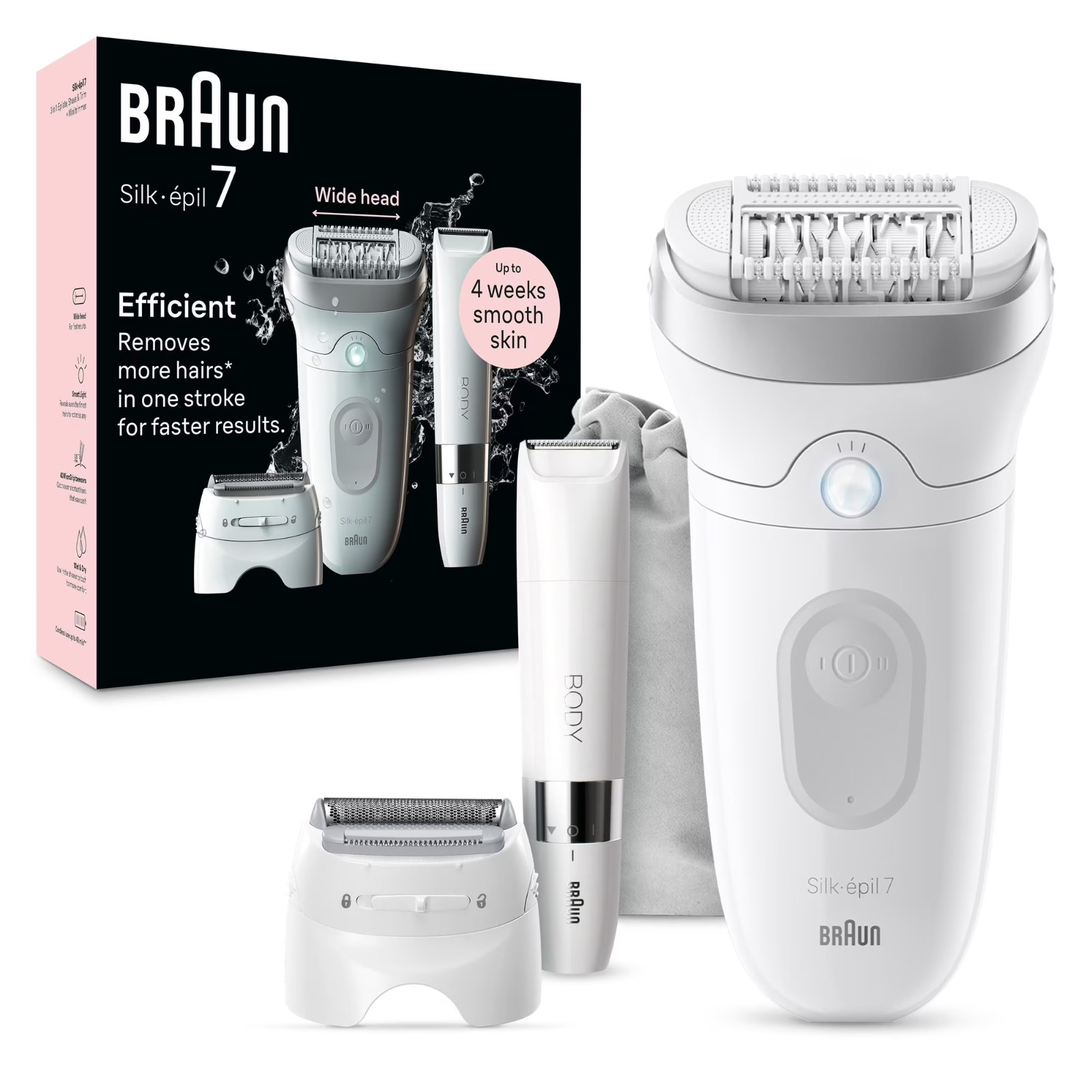 Braun Silk-epil Series 7 SE7-441 Epilator Women\'s Wet Dry Hair Removal Kit