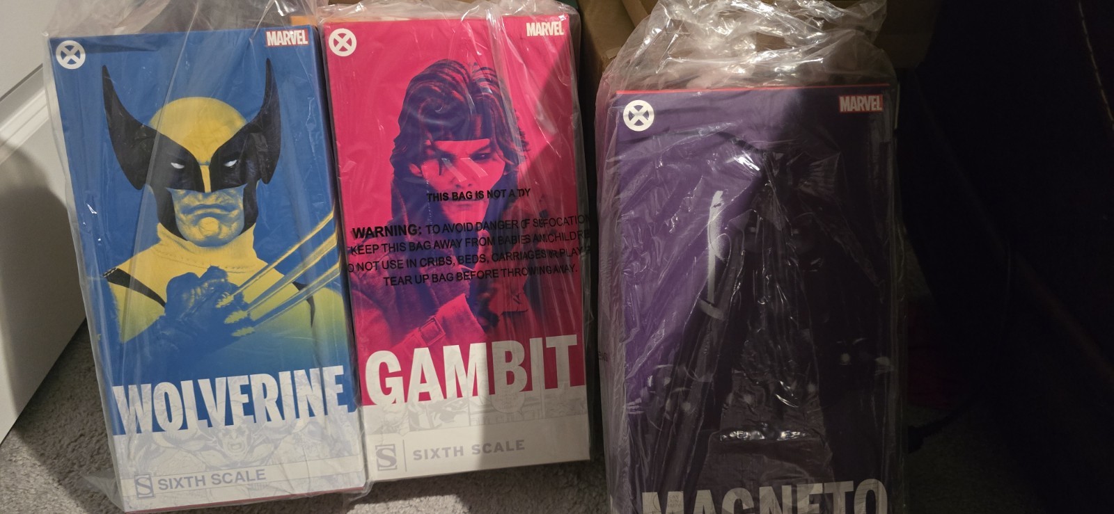Sideshow Collectibles X-Men Wolverine, Gambit, Magneto 1:6 Sixth Scale Figures