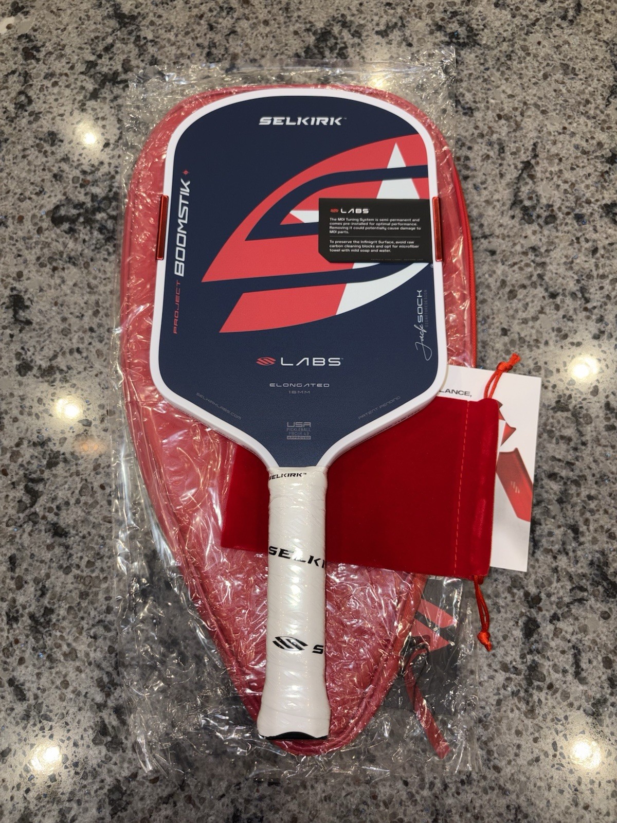 Selkirk Labs Boomstick 16mm Elongated Jack Sock Signature Pickleball Paddle Selkirk Labs Boomstick 16mm Elongated Jack Sock Signature Pickleball Paddle