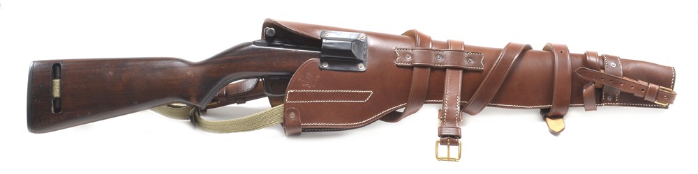 US WW2 M1 Carbine Leather Scabbard marked JT&L 1944 (scabbard only)