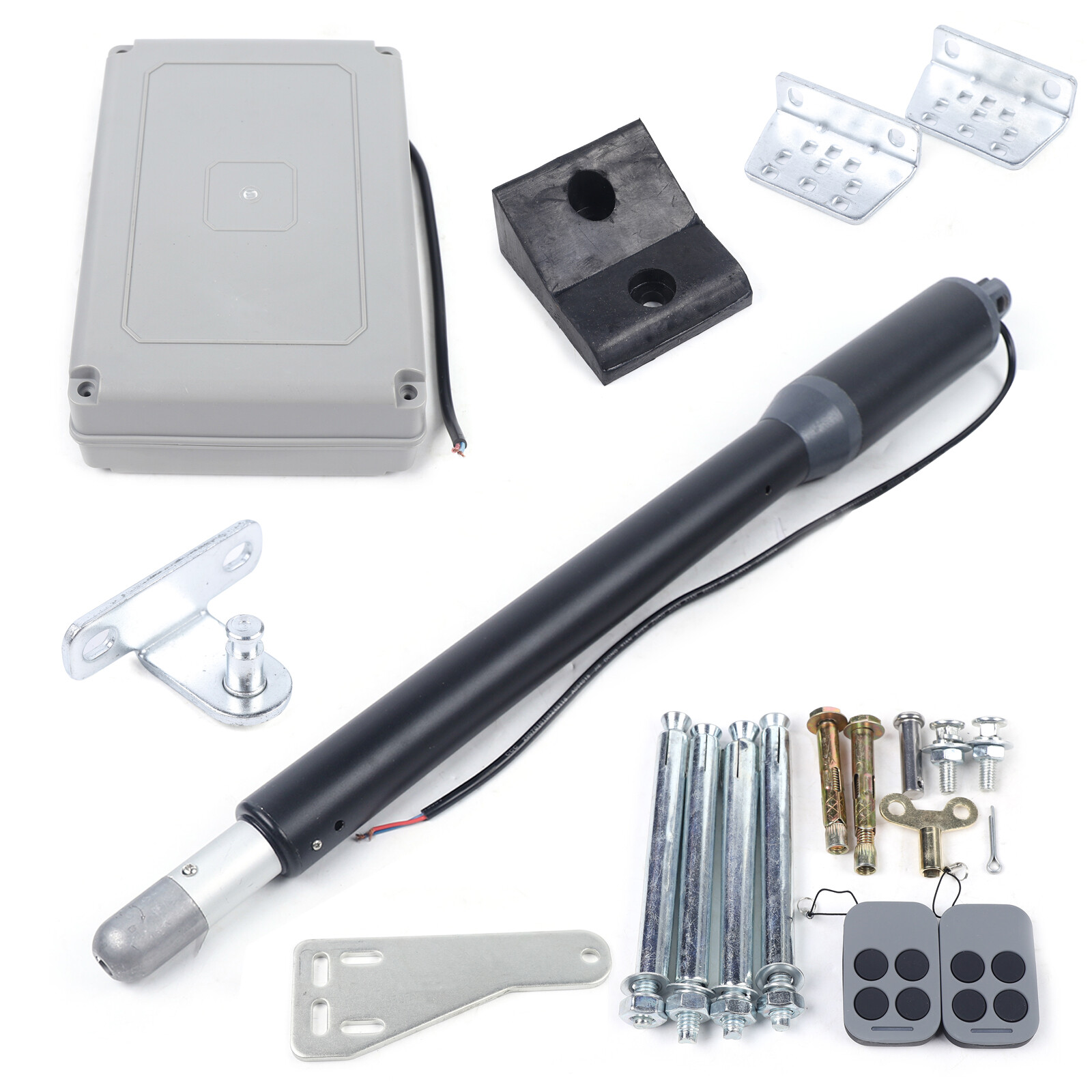 Automatic Gate Opener Kit Single Swing Gate Operator 325lbs w/ Remote Control