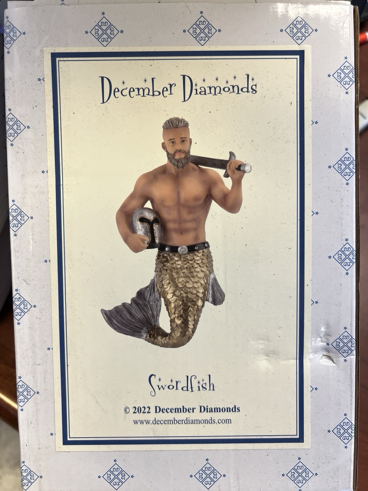 December Diamonds Swordfish Merman Christmas Ornament 2022