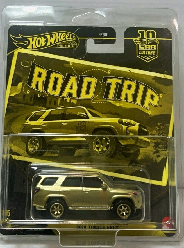 Hot Wheels Chase 0/5 Car Culture Road Trip 2018 Toyota 4Runner Gold Hot Wheels Chase 0/5 Car Culture Road Trip 2018 Toyota 4Runner Gold