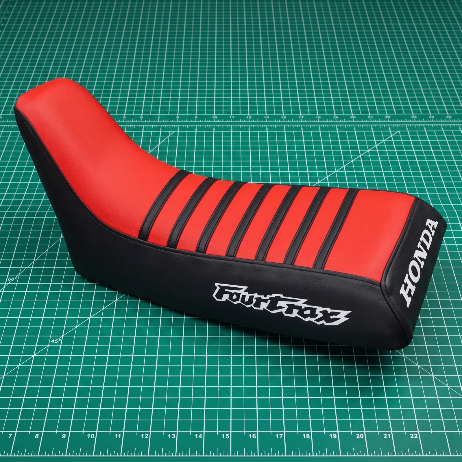 Honda ATC 200X Seat Cover For 1983 To 1985 Models Red Black Vinyl Seat Cover