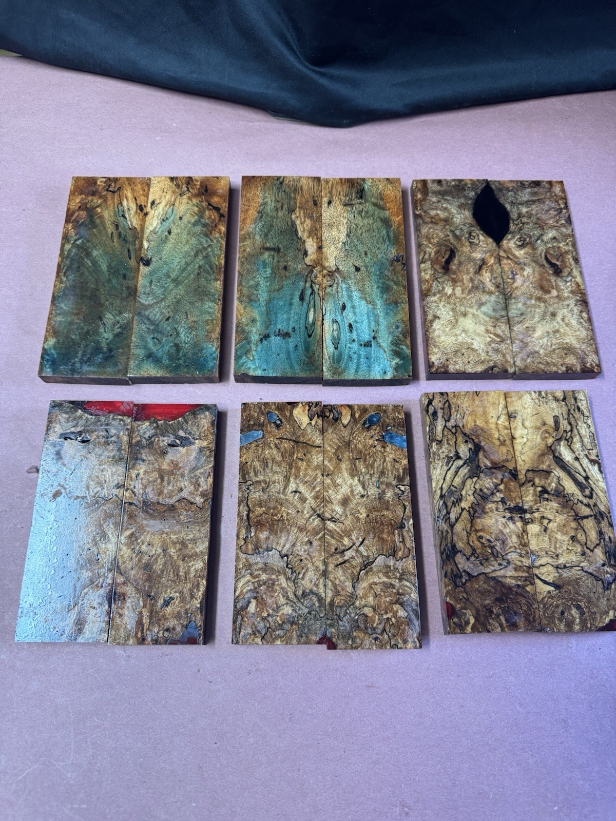 STABILIZED HYBRID MANGO BURL,KNIFE SCALE,TOOL HANDLE, This Sell Is For 1 Pair STABILIZED HYBRID MANGO BURL,KNIFE SCALE,TOOL HANDLE, This Sell Is For 1 Pair