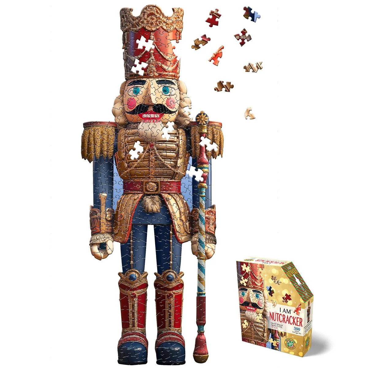 300 Piece Shaped Jigsaw Puzzle - I AM NUTCRACKER | Madd Capp 300 Piece Shaped Jigsaw Puzzle - I AM NUTCRACKER | Madd Capp