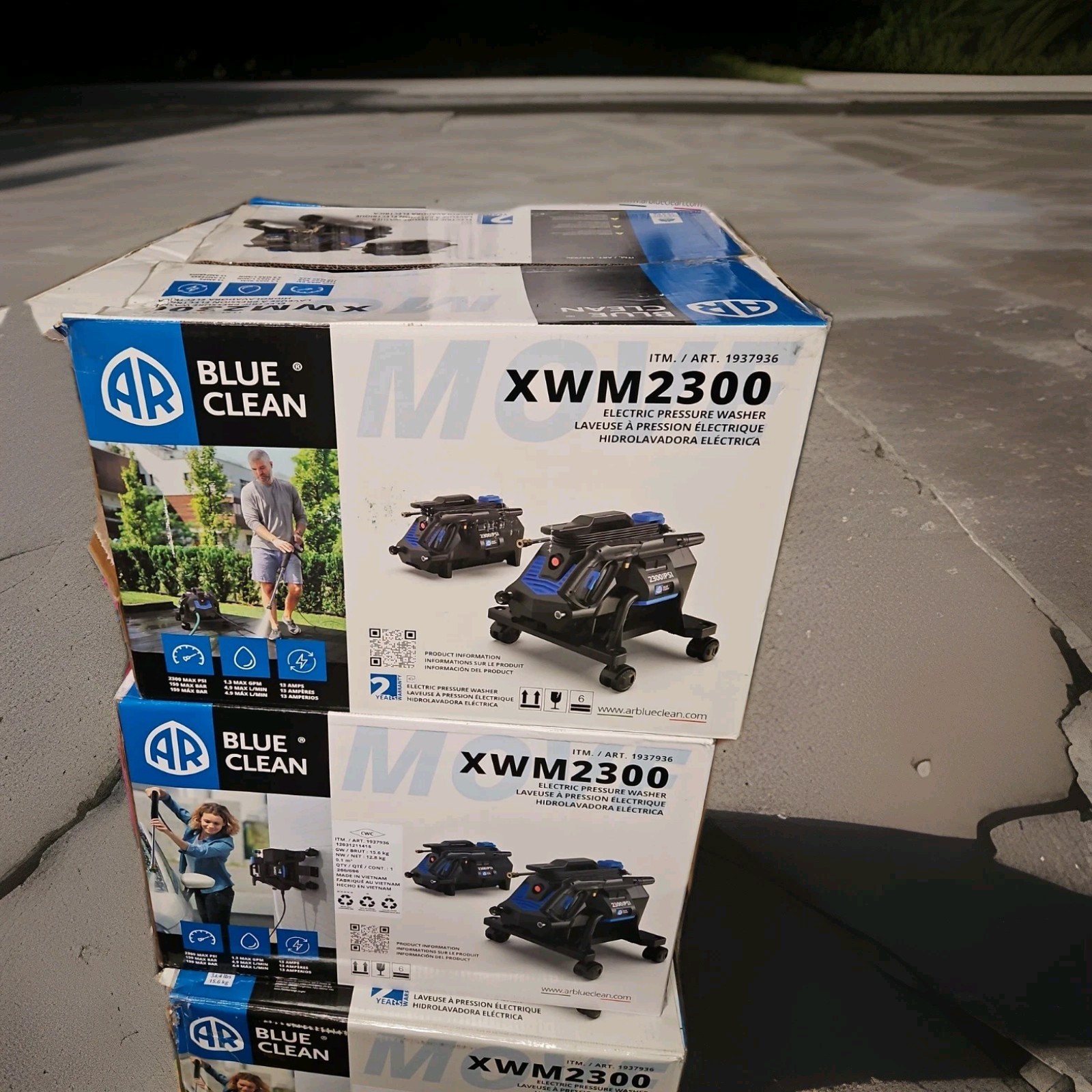 AR Blue Clean Portable Electric Pressure Washer 2300 PSI 1.3 GPM XWM2300 AR Blue Clean Portable Electric Pressure Washer 2300 PSI 1.3 GPM XWM2300