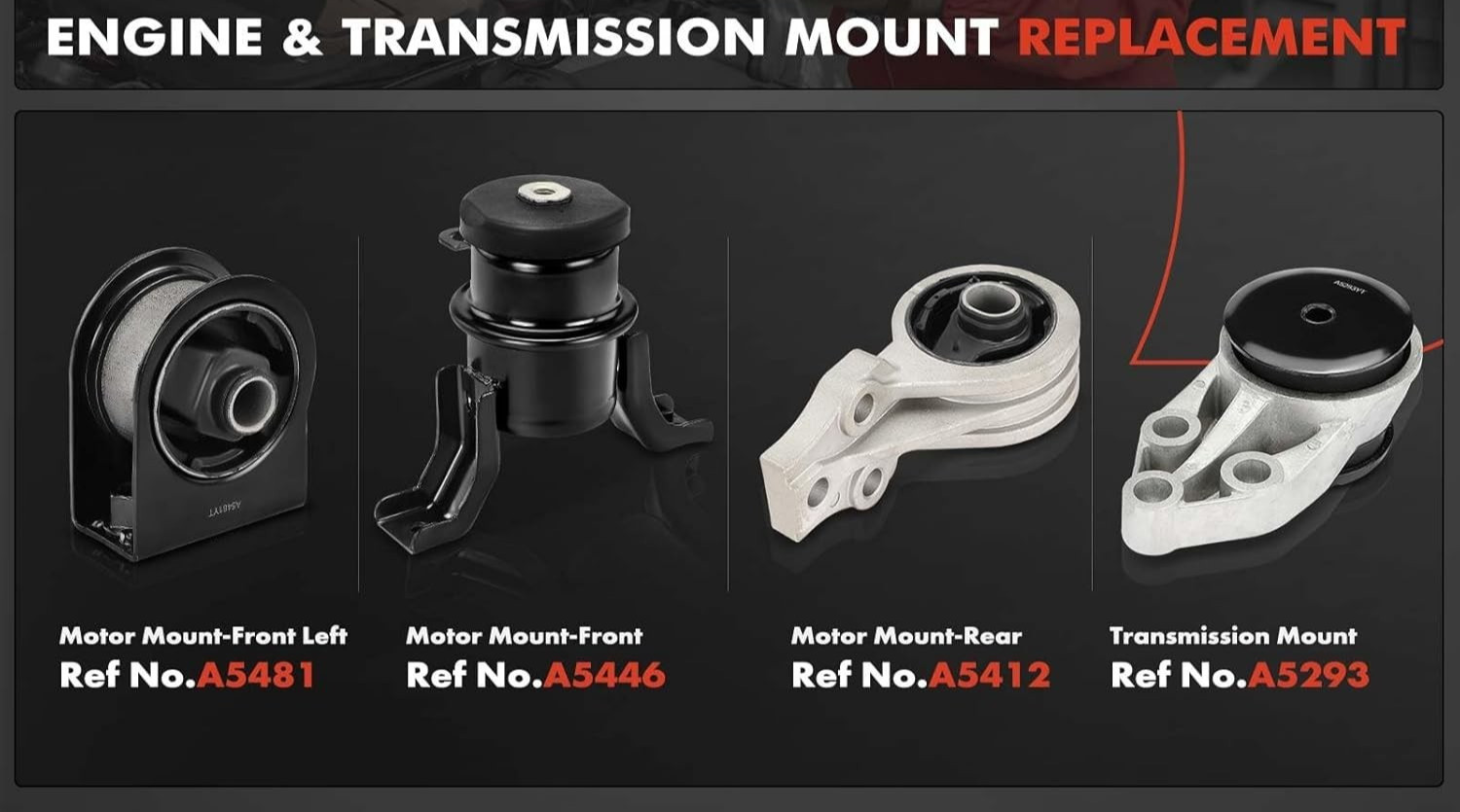 A-Premium 4PCS Engine Motor Mounts and Transmission Mount Kit for Mazda 3.0L A-Premium 4PCS Engine Motor Mounts and Transmission Mount Kit for Mazda 3.0L