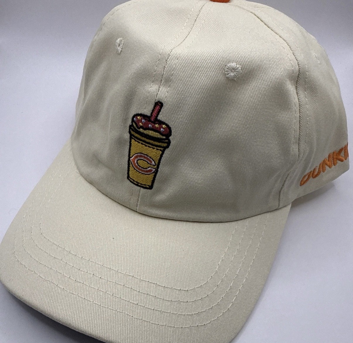 Dunkin\' Donuts Chicago Bears x Adjustable One Size Baseball Cap (embroidered) Dunkin\' Donuts Chicago Bears x Adjustable One Size Baseball Cap (embroidered)