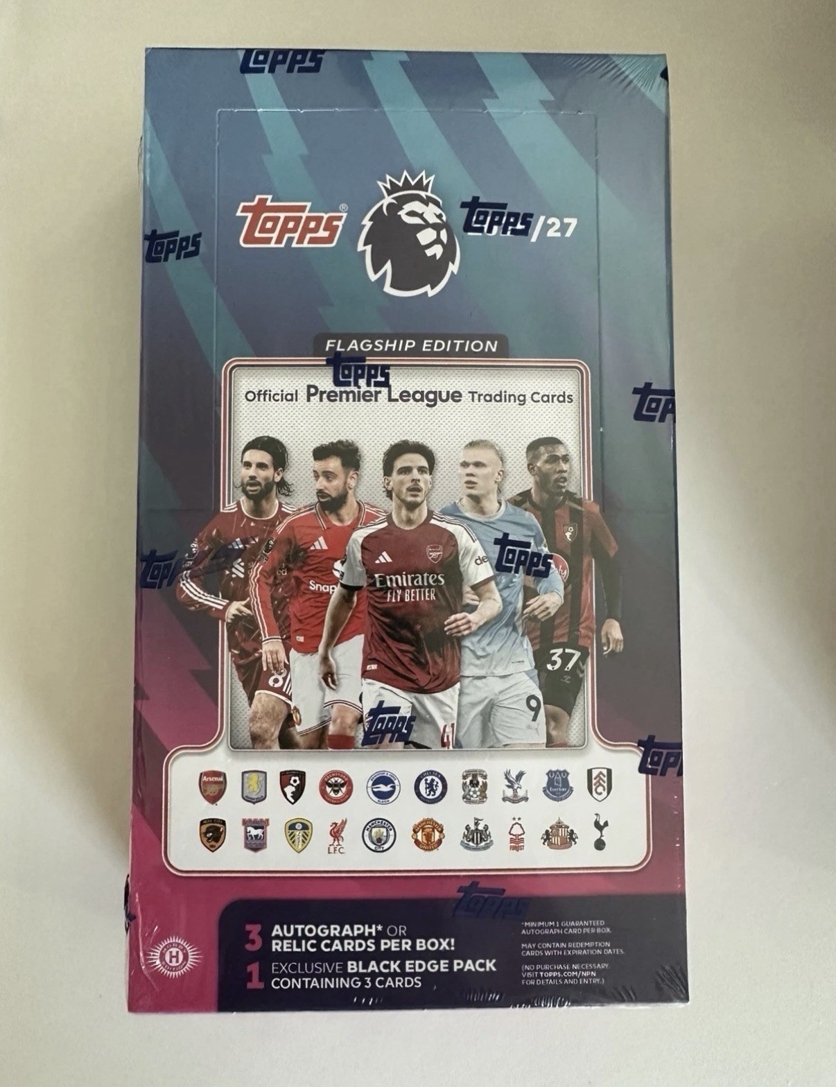 2026/27 Topps Flagship Soccer Premier League HOBBY BOX Factory Sealed IN HAND 2026/27 Topps Flagship Soccer Premier League HOBBY BOX Factory Sealed IN HAND